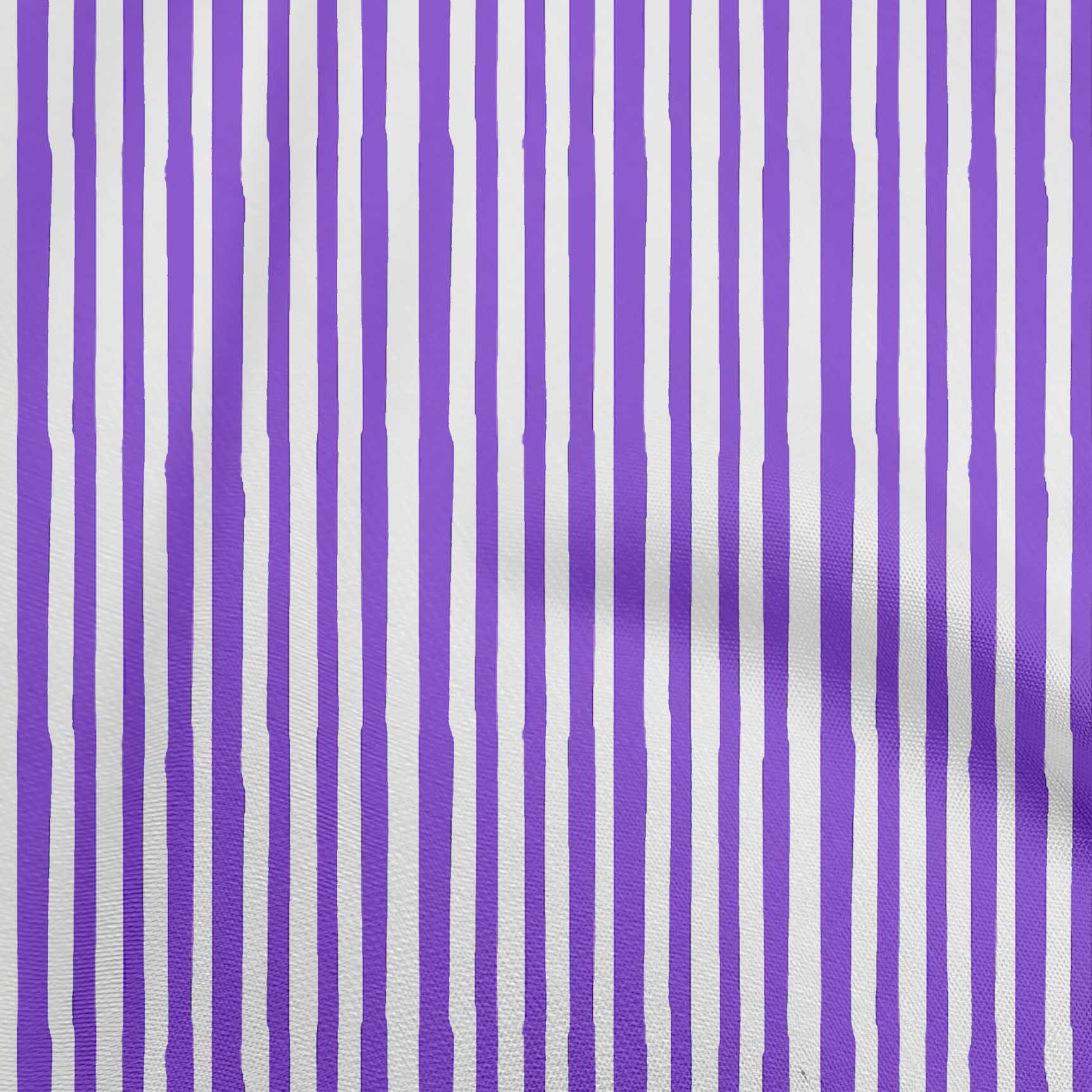 

OneOone Cotton Flex Blue Fabric Stripes Craft Projects Decor Fabric Printed By The Yard 40 дюймів 42 Inch Wide - Viscose Chiffon Фіолетовий