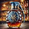 Funny French Bulldog Whiskey Bottle, Humor Novelty Decanter, Creative Gift, 250ml Clear Glass