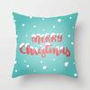 Merry Christmas Snowman Santa Claus Elk Print Pillowcase Xmas Decorativer Polyester Sofa Pillow Cover 45X45Cm Fundas De Cojin