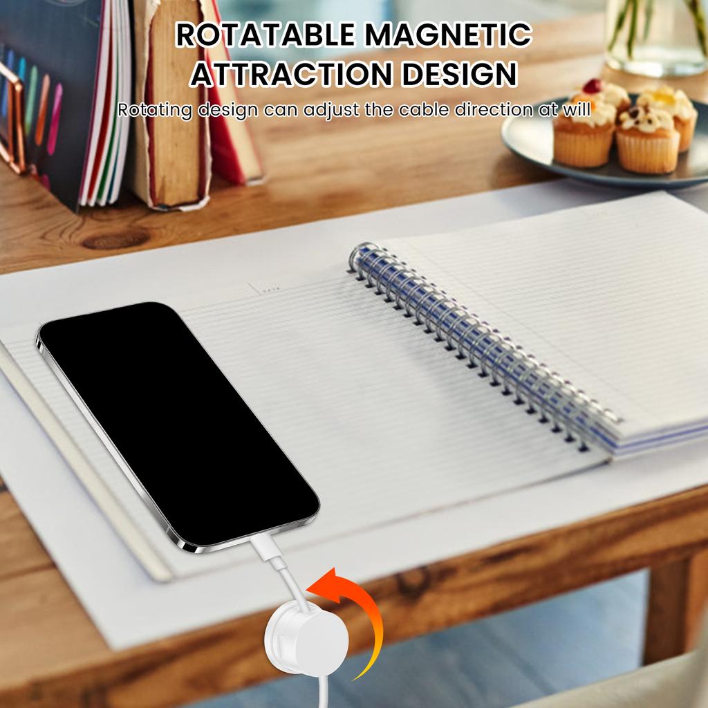 12PCS/Set Magnetic Cable Clip Cable Holder Adhesive Wire Keeper Cord Cable Organizer for Home Office Under Desk Managementder