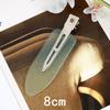Trendy European & American Simple Duckbill Leaf Hair Clips - Seamless Bangs & Hairpins
