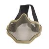 Half Face Guard Protective Steel Mesh Cool Design 54 To 62cm Head Cover for Outdoor Activities