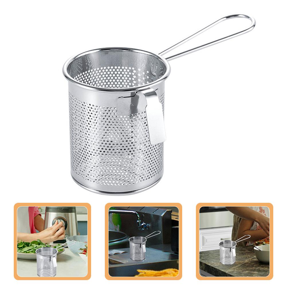 Steel Wire Hot Pot Slip Through The Net Aor Fryer Mesh Pasta Basket Stainless Fine Hanging Colanders