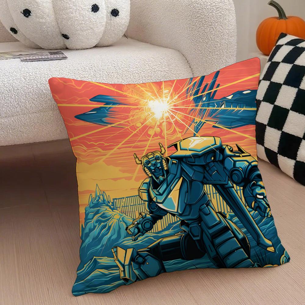 VVoltron Legendary Defender Cushion Cover Throw Pillow Cover Hidden Button Durable Polyester Chair Cushion