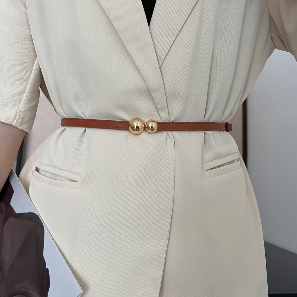 Thin Elegant Womens Fashion Belt For Dresses And Coats In Colors Stylish
