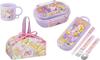 Skater Rapunzel 25 Antibacterial Dishwasher Safe Fluffy Lid Tight Lunch Box Oval Lunch Box 360ml Trio Set Cup Lunch Pouch Princess Kids Character