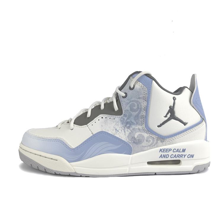 

Jordan Courtside 23 Cushioning Slip Resistant Mid top Vintage Basketball Shoes Men s Blue White HQ1192-101(Team183-) 42.5