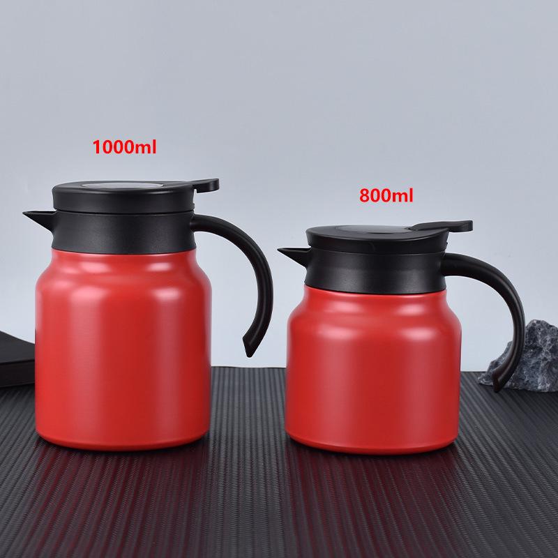 316 Stainless Steel Insulated Teapot, Large Capacity, Tea and Water Separation, Perfect for Household Old White Tea