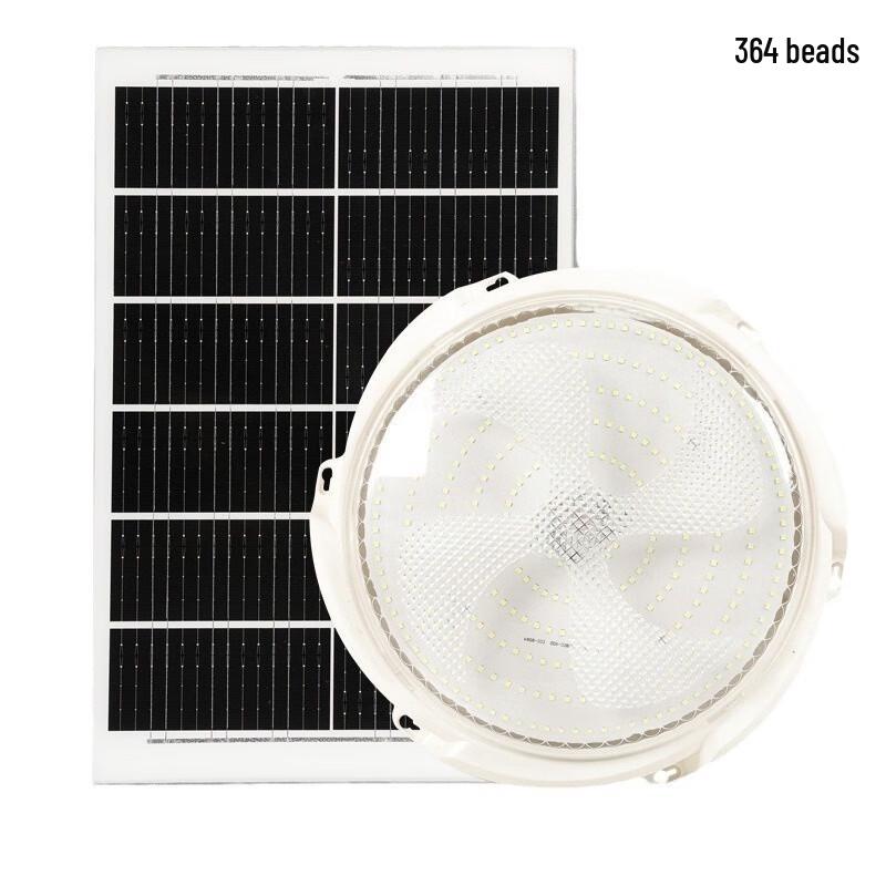 UOSU 364-LED Solar Ceiling Light with Remote & Timer