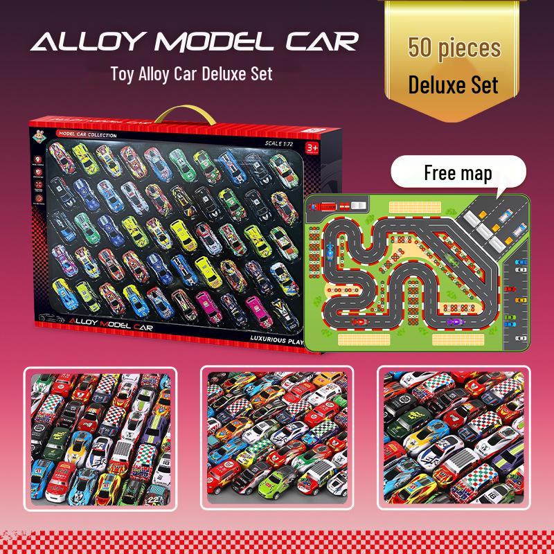 

Набор из 50 инерционных литых игрушечных машинок - Идеальный подарок на день рождения для мальчиков