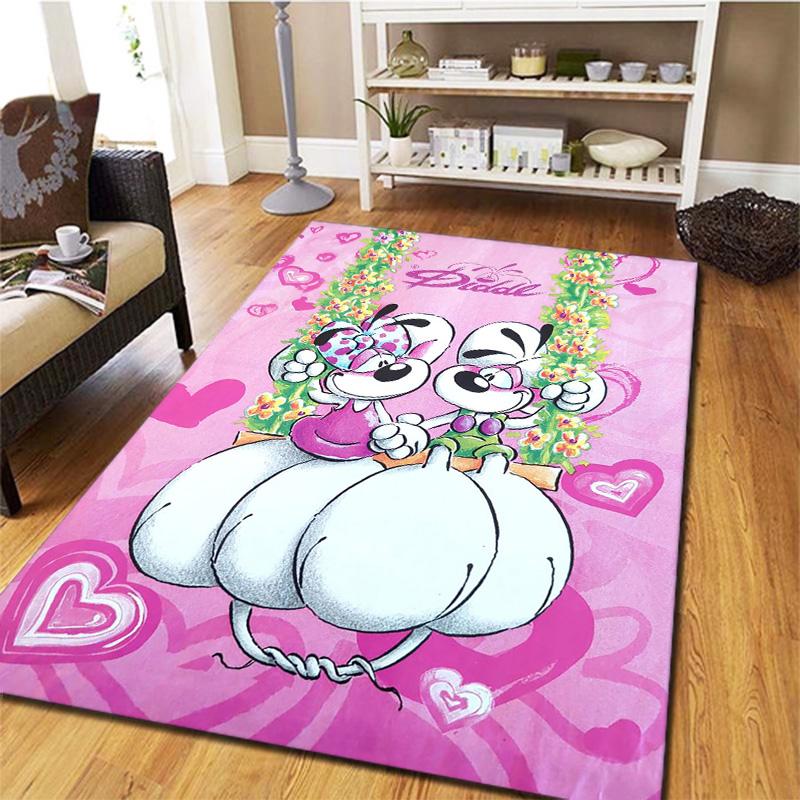 Diddl Carpet Rug for Living Room Bedroom Home Sofa Decoration,Kids Play Non-slip Floor Mat