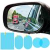 Car Rearview Mirror Stickers Waterproof Anti-fog Rain-proof Film Round Square Motocycle Mirror Anti-reflective Film Universal