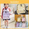 Trendy Kids Nylon Backpack With Cute Cartoon Print Breathable Stylish Design