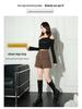 2025 Korean Style: Women's Slimming High Waist A-line Skirt Pants, Bootcut Wide Leg Casual Shorts, for Spring and Autumn