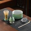 4/5PCS Japanese Matcha Blender Set Ceramic Chawan Bowl Bamboo Whisk and Tea Scoop Matcha Tools Kit for Tea Lovers