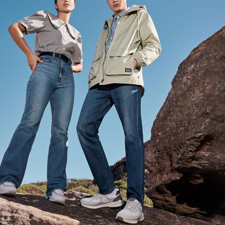 Levis Zipper Hooded Drawstring Jacket Men Jackets Green A0705-0000