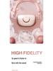 Rose Gold M106 Bluetooth Headset with Love Heart Design - Ear Clip In-Ear, Long Battery Life.
