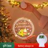 Battery-Operated LED Christmas Luminous Letter String Lights with Suction Cups