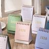 New Small Size Desk Calendar Thick Paper Mini Design Desk Planner Creative Style Coil Binding Daily Planning Supplies Study Use