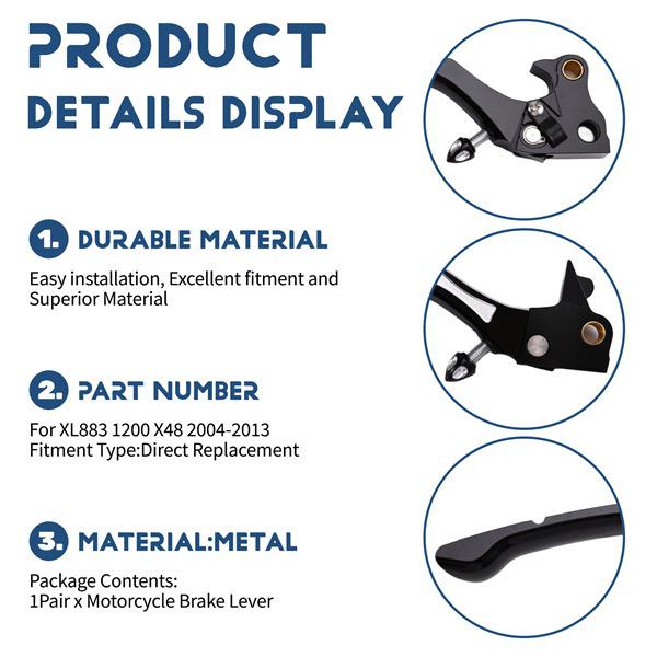 Compatible Clutch and Brake Levers for Harley XL883/1200 X48 (2004-2013)