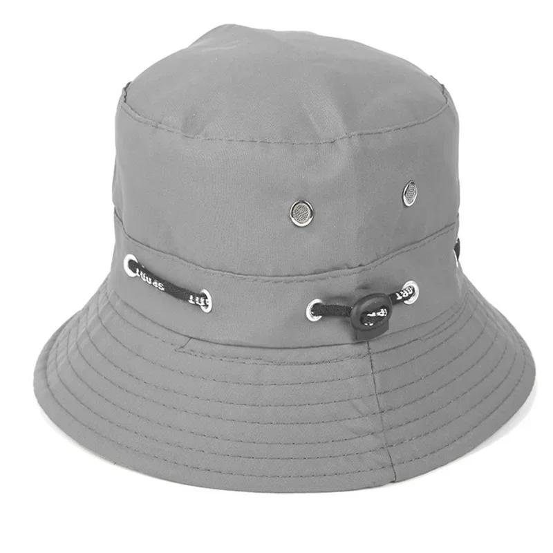 Fashion Solid Color Summer Sunscreen Breathable Mountaineering Bowl Hat Fishermen's Hats Minimalist Outdoor Leisure Sunshade Hat