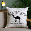 Luxury C-Camel Cushion Cover Plush Fabric Soft Double-Sided Printed Sofa Pillow Case Colorfast Home Decor Gift