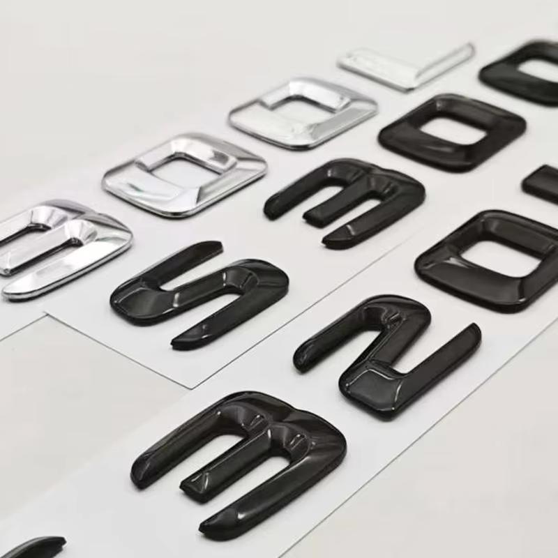 3D ABS Car Letters Logo S300L S320L Badge Sticker Emblem Decals For Mercedes Benz S Class S300L S320L V221 V222 Tail Accessories WX4