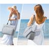 Spacious Water Resistant Foldable Sand Resistant Beach Bag Compact Design For Family Gatherings And Vacation Trip