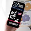 Boarding Pass Plane Ticket Phone Case For iPhone 16 15 11 13 12 14 Pro Max Mini X XR XS 7 8 Plus Soft Cover