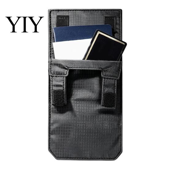 Lightweight under Clothing Pouch Hidden Anti-Theft Passport Pouch, 3-in-1 Concealed Travel Wallet with Hook And Neck Stash for Vacation Loop Closure,