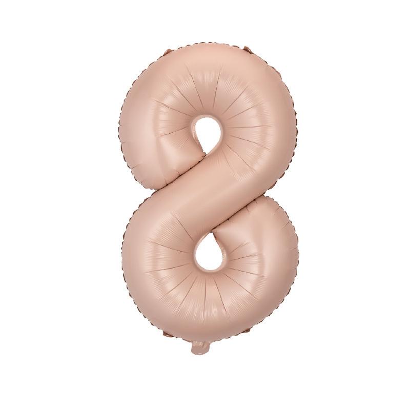 32" Medium Number Aluminum Foil Balloon for Children's Birthday Party Decorations