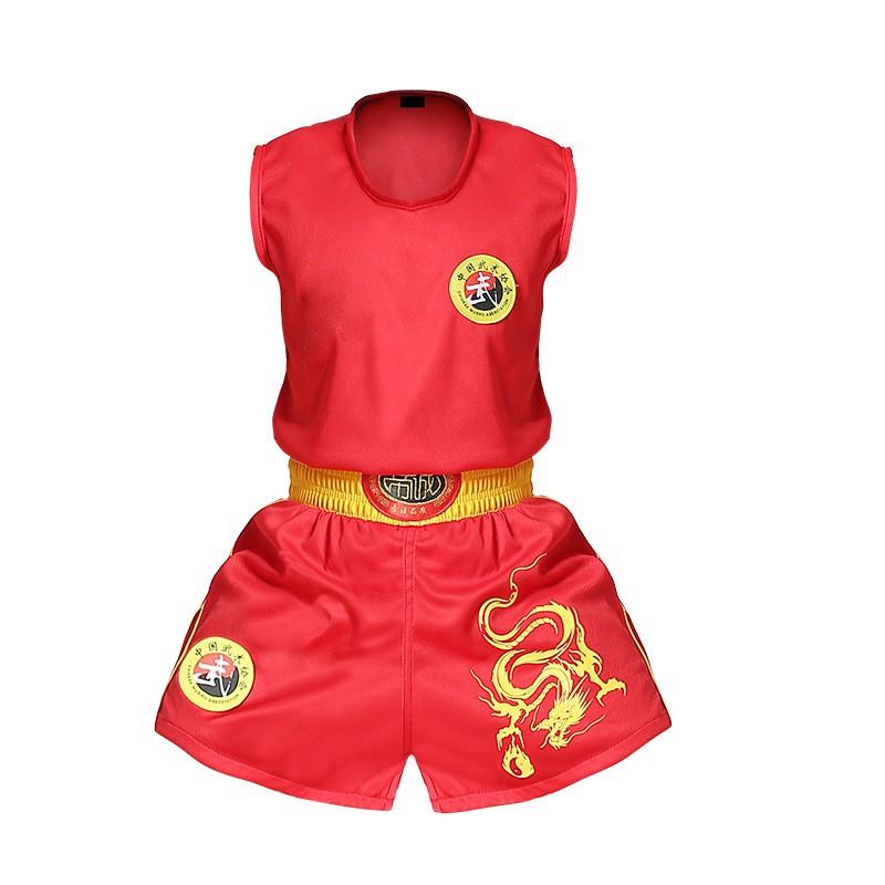 Breathable Cotton Cycling Jersey Set Dragon Martial Arts Training Uniform Men Women Kids