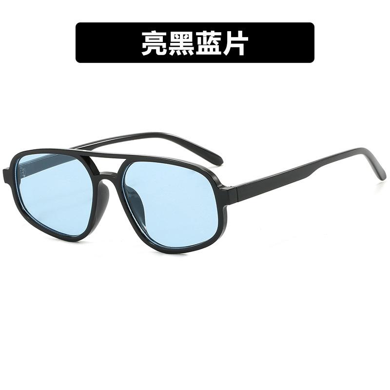 

Солнцезащитные очки с двойным лучом, необычной формы, модные индивидуальные солнцезащитные очки с двойным лучом, ретро-очки, перекрестные очки metal hinge