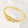 European and American Fashion Trend Retro Hip-hop Jewelry Cool Micro-paved Zircon Leopard Bracelet for Women