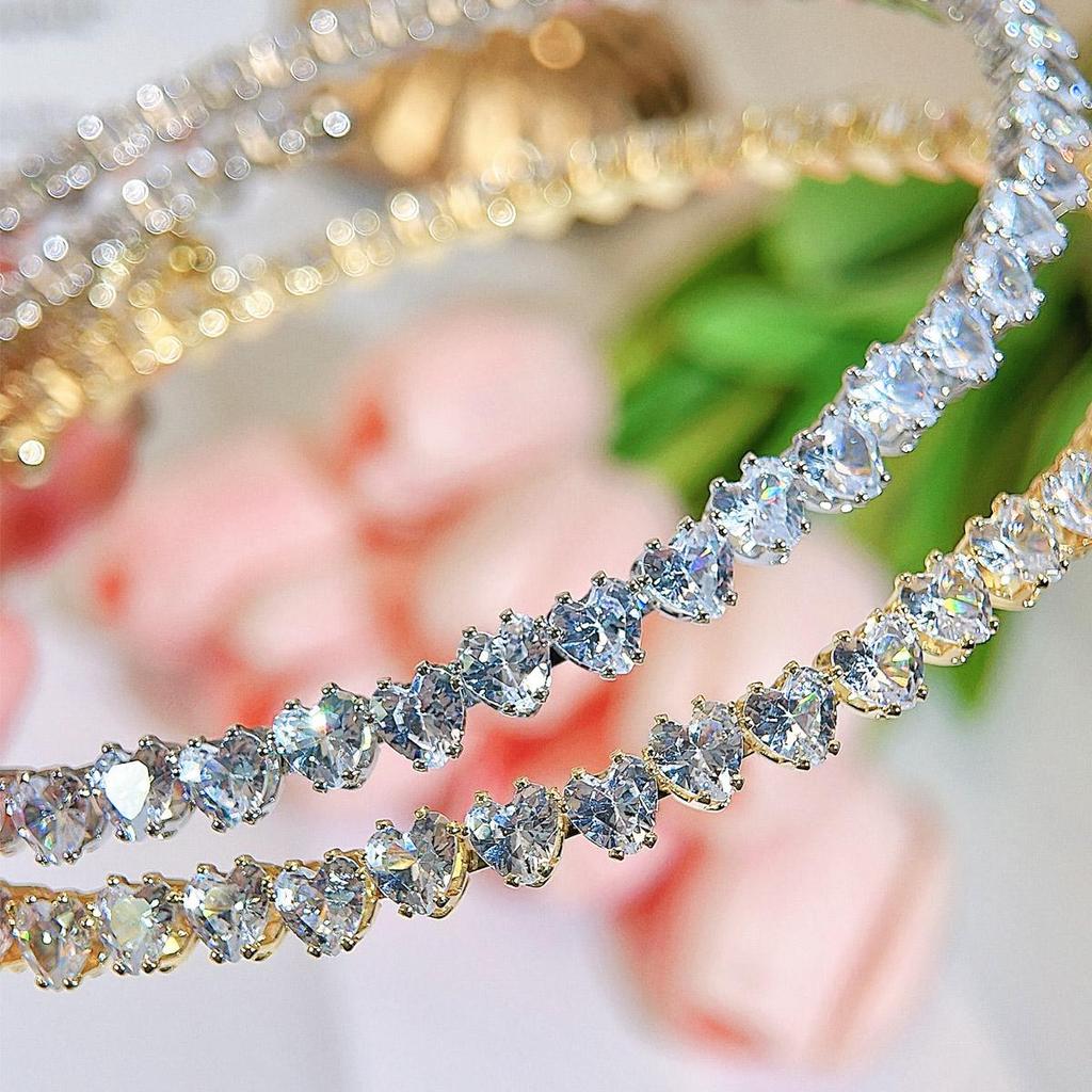 CMM Acessórios de amor exclusivos de alta qualidade Colarinho ajustável aberto Joias da moda Corrente de clavícula de zircônia cúbica Bijoux feminino