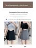 High Waist Chinese Style Midi Skirt with Irregular Frog Closure and Slit - Women's Summer Slimming A-Line Skirt Pants