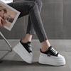 Fashion 12CM Denim Platform Wedge Ladies Comfy High Brand Breathable Summer Bao Toe Slippers Lace Up Chunky Sneaker Casual Shoes