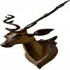 deer head wall mounted wooden deer showpiece product for wall decoration  Show Piece wall decor for living room