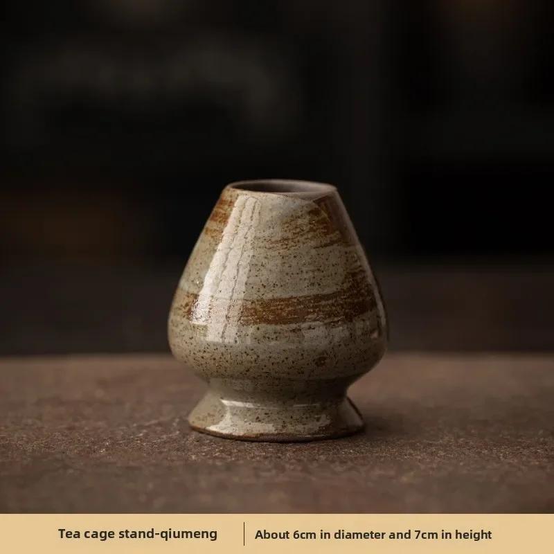 Japanese Bamboo Matcha Whisk Set - Zen Tea Ceremony Tools with Coarse Clay Whisk & Bowl, Traditional Gift for Tea Lovers