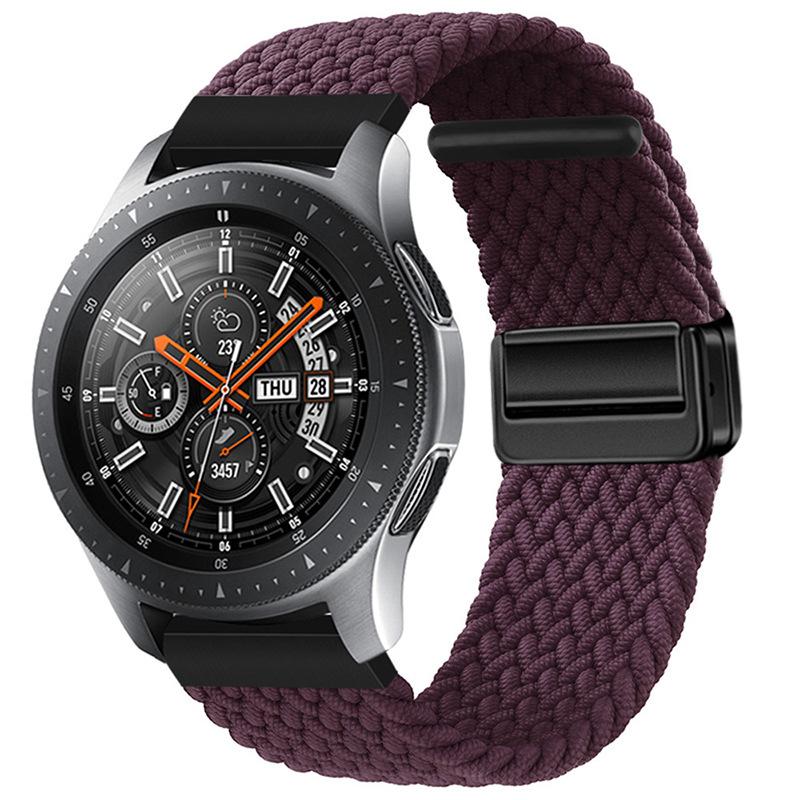 Suitable for Huawei Samsung Smart Watch with Magnetic Buckle Nylon Strap
