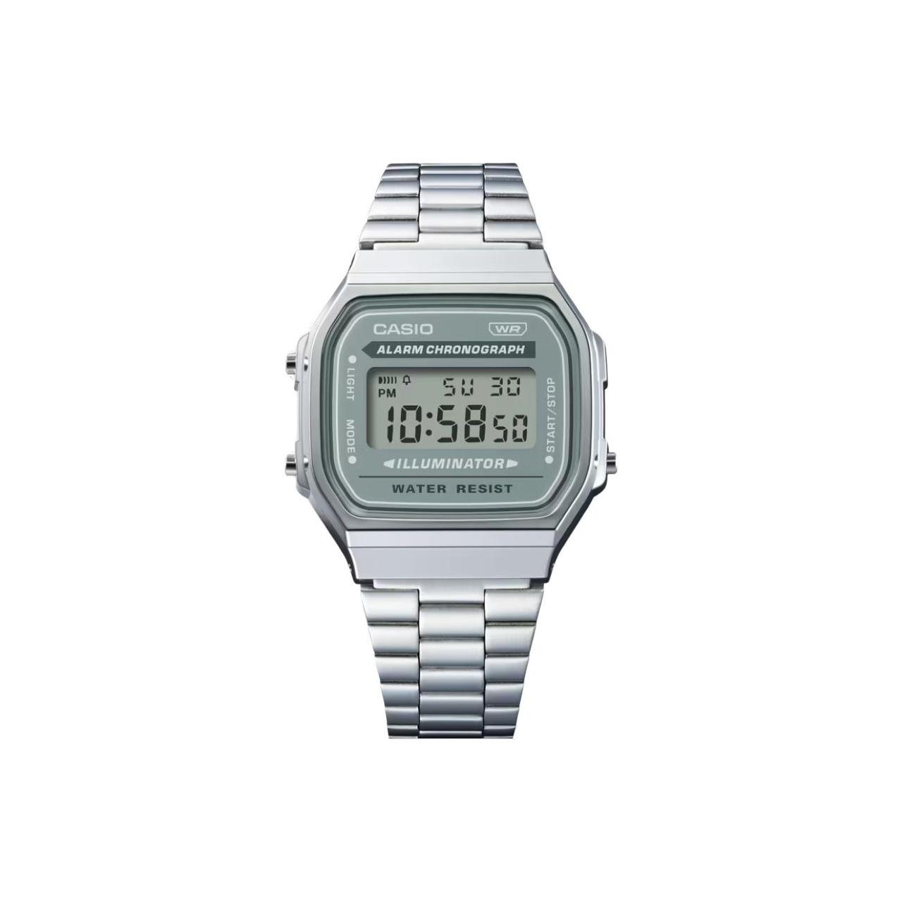 CASIO Unisex VINTAGE Series Green Watch A168WA-3AY A168WA-3AY Green Regular Watch Box