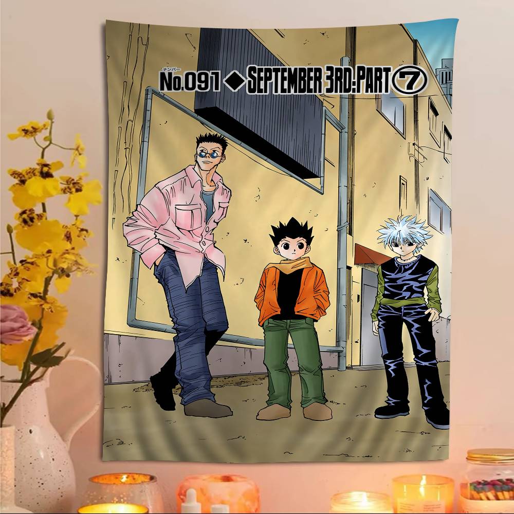 Hunter X Hunter Weekly Jump Cover Wall Tapestry  Shonen Manga Decor Bold Room Accent for Adventure Anime  Jump Manga Fans