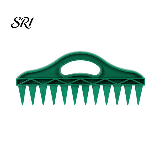 Carrot Planting Tool 12-Hole Soil Digger Garden Dibber Seeds Spacing Gardening for Easy Raised Bed Planter Box Use