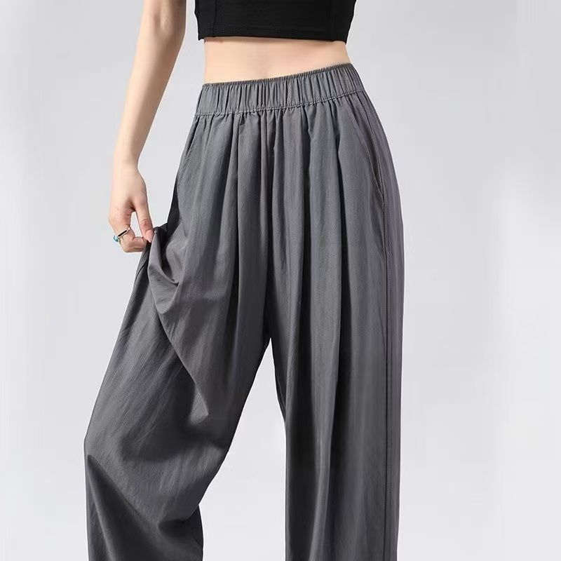 Yamamoto Pants Women's Summer Thin New Small Drape Lazy Casual Pleated Straight Pants