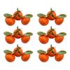 Miniature Tangerine Orange Decoration Realistic Tangerine Oranges Replicas Adornment For Festival And Everyday Decors