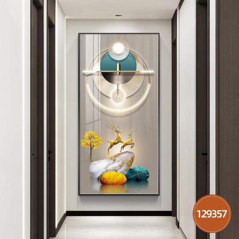 JINGRUIXIANG Вертикальная прихожая Текстурная масляная живопись