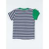 Summer New Boys' Short-Sleeve T-Shirt Fashionable Dinosaur Embroidery Children'S Round-Neck T-Shirt Children'S Clothing