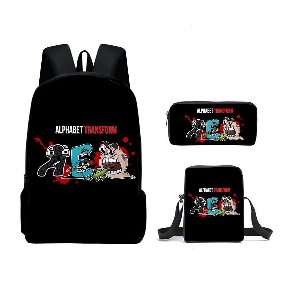 Alphabet Lore Kids School Bag With Durable Oxford Material And Lightweight Comfort For School Use