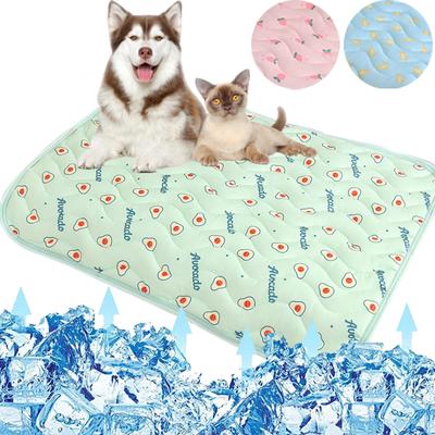 Dog Mat Cooling Summer Pad Mat For Dogs Cat Blanket Sofa Breathable Pet Dog Bed Summer Washable For Small Medium Large Dogs Car