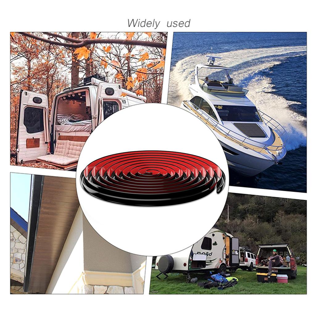 Upgrades Motorhome Roof Drainage System Weather Resistant PVC Gutter Roof Water Deflector for Dry & Comfortable Travel